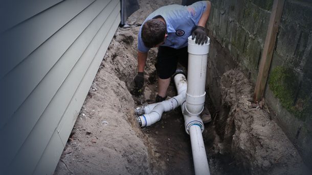 Sewer Line Damaged