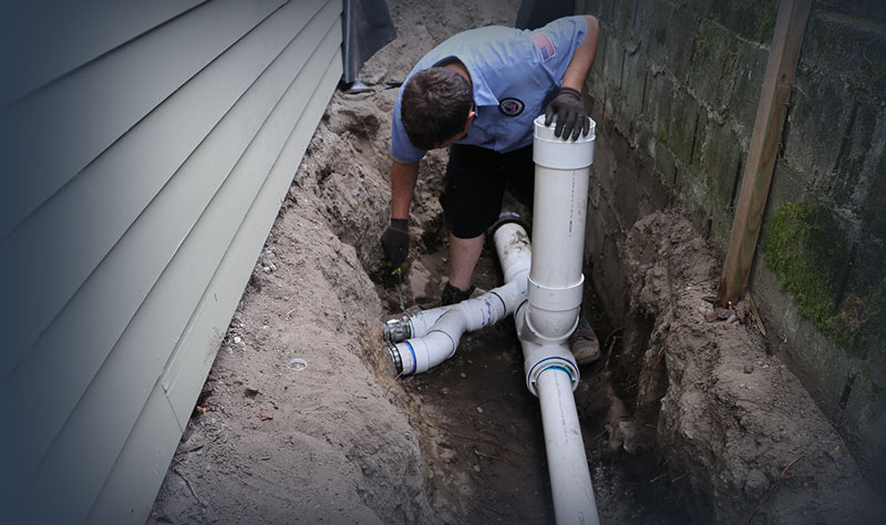 Sewer Line Damaged Sewer Line Damaged
