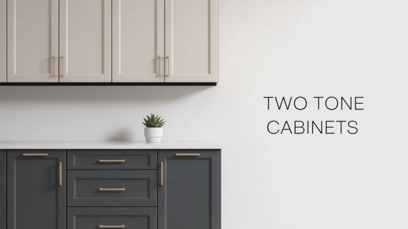 Two tone cabinets