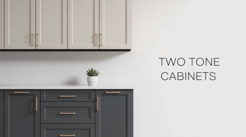 Two tone cabinets Two tone cabinets