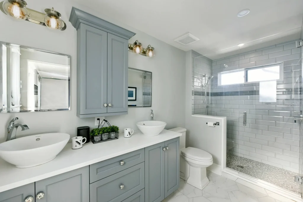 trendy gray bathroom trendy gray bathroom