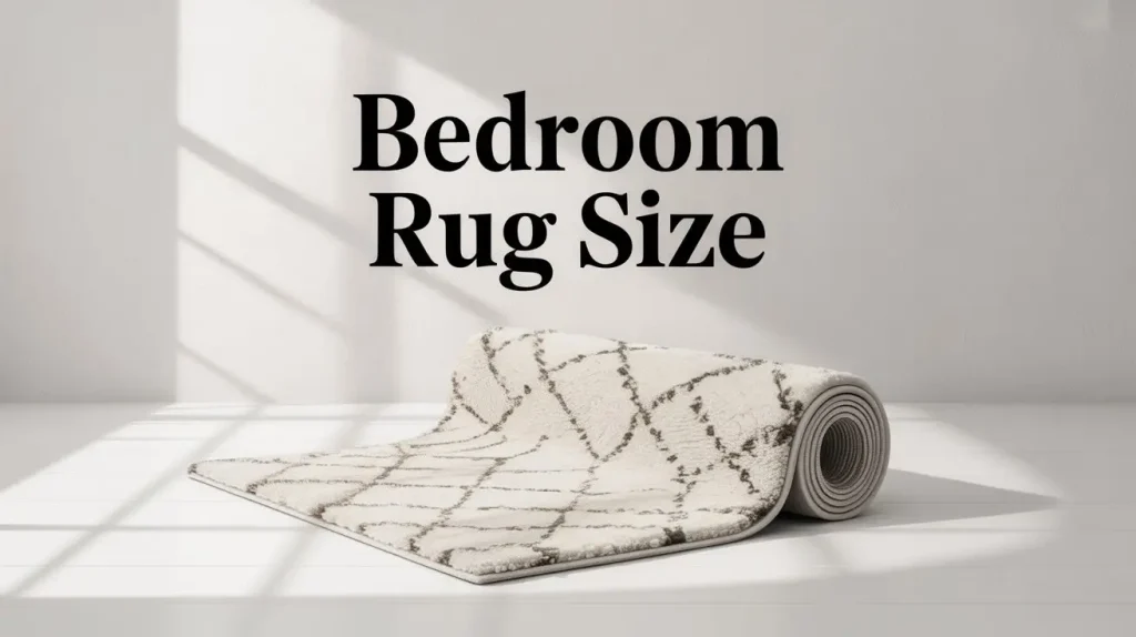 bedroom rug size