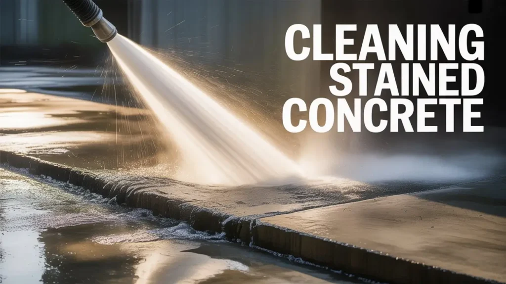 cleaning stained concrete cleaning stained concrete