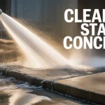 cleaning stained concrete