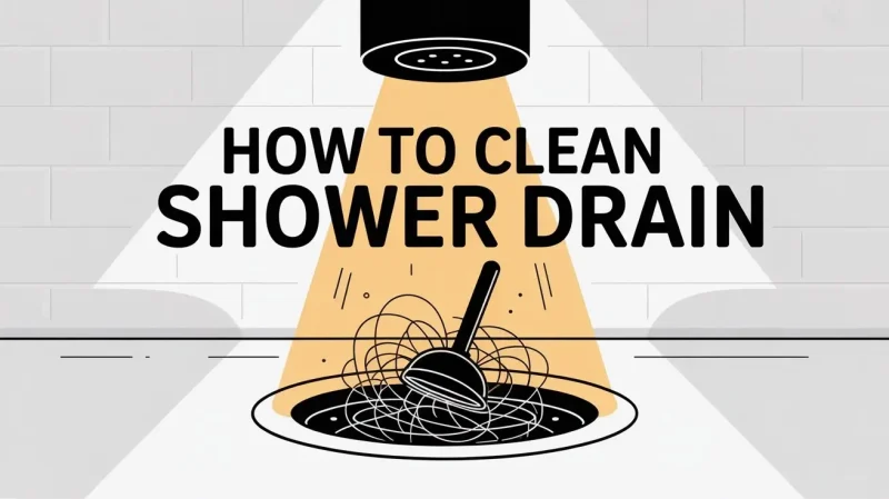 how to clean shower drain